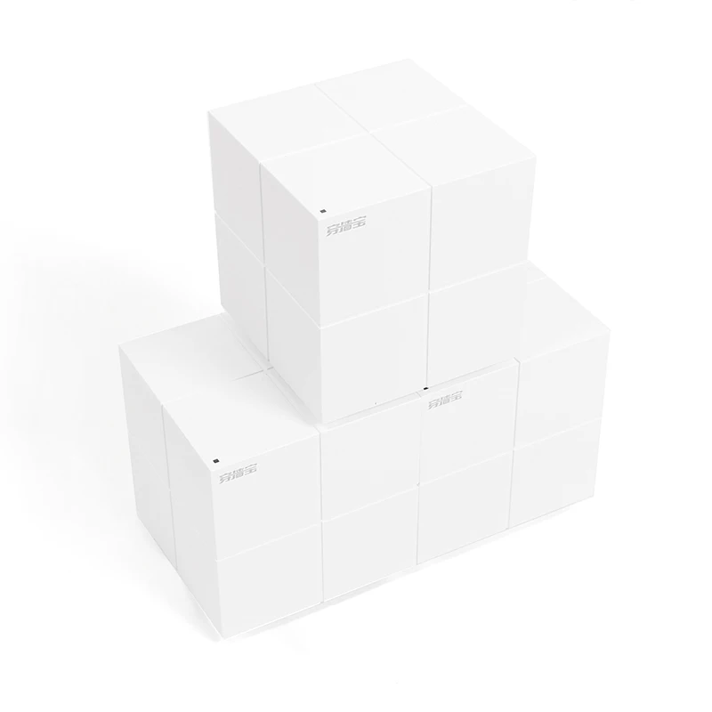 Tenda Nova Two Packs Mw6 Router Wireless Wifi Whole Home Mesh Gigabit Wifi System Con Ripetitore Wi-Fi 11Ac 2.4G/5.0Ghz