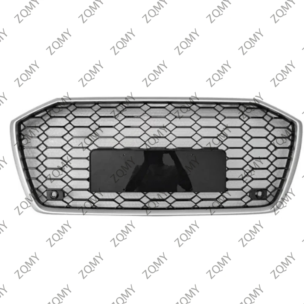 

W/Logo For Audi A6/A6L/S6 2019 2020 2021-2023 2024 Car Front Bumper Grille Centre Panel Styling Upper Grill (Modify RS6 style)