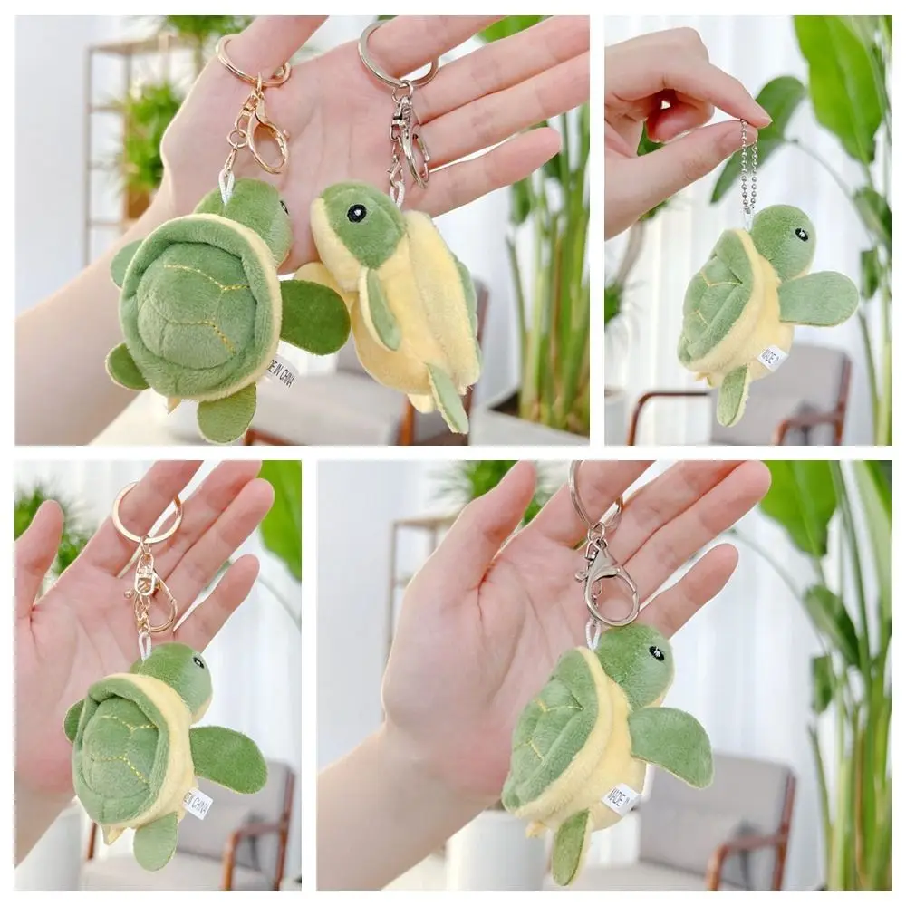 PP cotton Turtle Plush Pendant Cartoon Turtle Plush Turtle Plush Keyring Cute Soft Turtle Plush Keychains Accessories valorant keychains bulldog araxys gold sliver game peripheral metal model pendant accessories gifts toys for boys