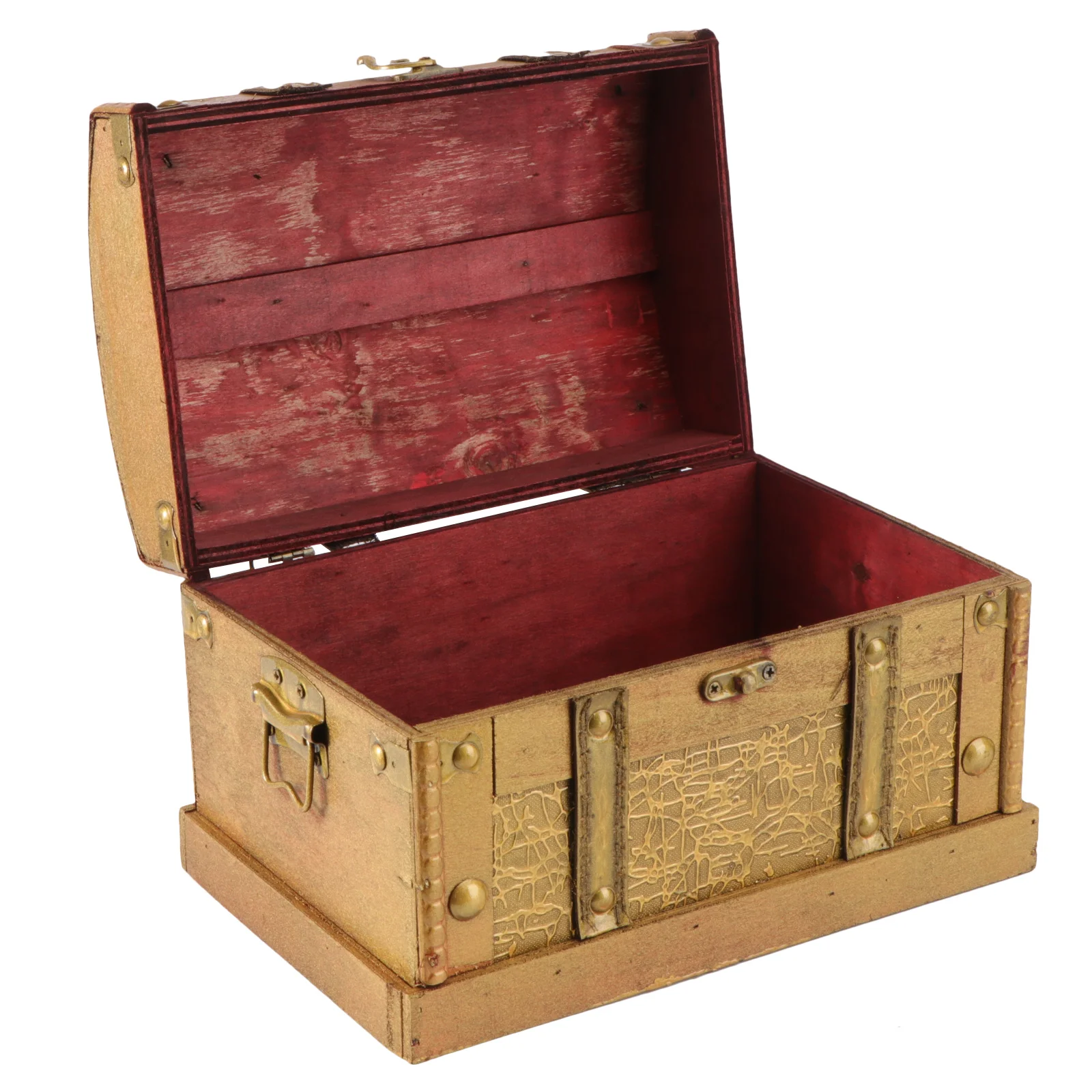 

Treasure Box Retro Wooden Pirate Treasure Chest Gem Jewelry Storage Box Trinket Keepsake Treasure Organizer Room Home Decoration