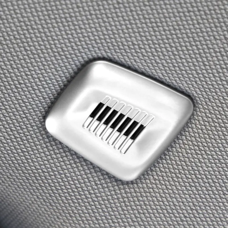 2Pcs for BMW F30 F32 F07 F10 F15 F12 F25 X3 X5 3 4 5 6 Series ABS Chrome Interior Roof Dome Microphone Cover Trim Accessories - Image 3