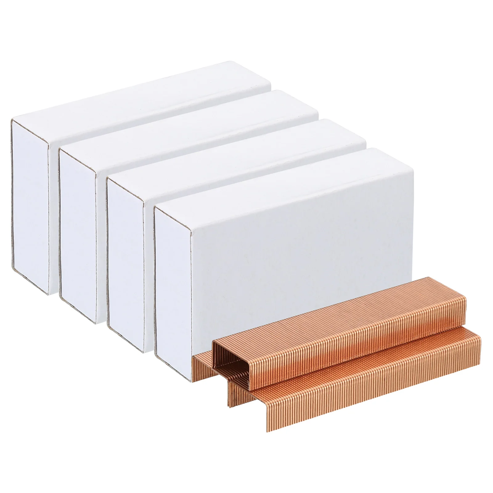 Rose Gold Metal Staples 4000Pcs/4Pack 26/6 Standard Stapler Staples 1/4Inch Long Staple Jam Free Binding Tools Office Stationery stapler pin