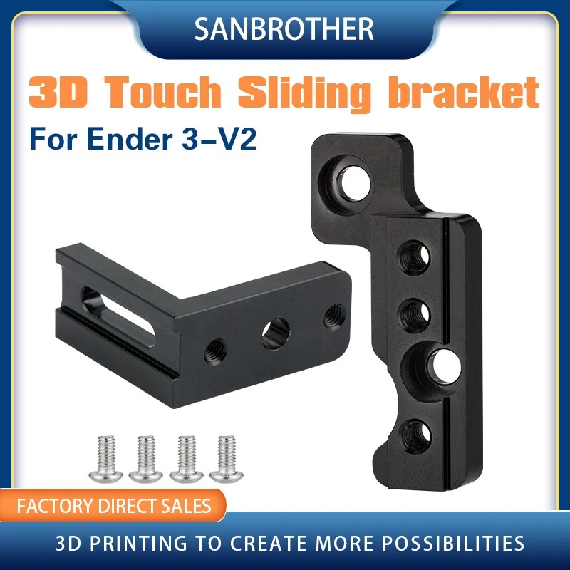 3D Touch Sensor Mount mounting bracket Adjustable aluminium fixing block for Ender 3 V2 Pro / CR10 Ender 5 5S and PRO e3d v6 fixed block fixed mount all metal mount fixed blocks for e3d hotends for cr10s ender 3 upgrade ender 5