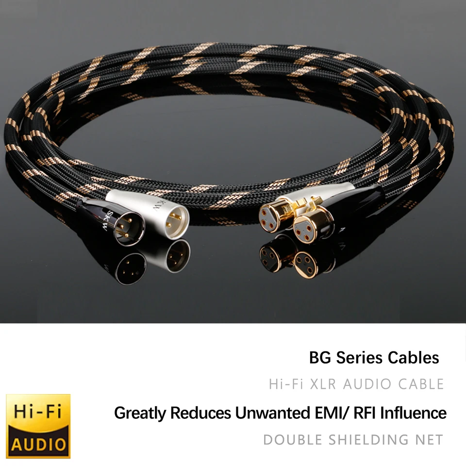 SKW Hi-Fi のXLRオーディオケーブル Amazon.com: SKW A Pair Balanced XLR Male to XLR Female 3 PIN