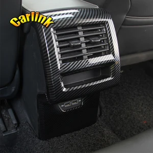 For Volkswagen VW Golf 8 MK8 2020 2021 22 ABS Car armrest box rear seat air conditioning air outlet decorative frame accessories