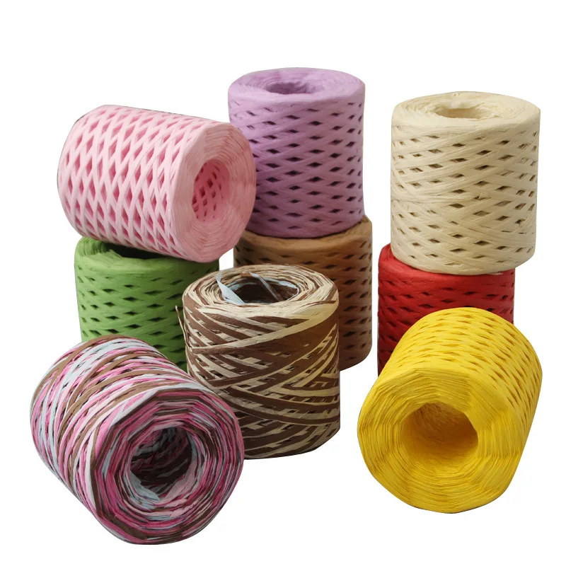 Yarn Raffia Natural Yarn 50g 100% Cellulose Yarn Natural Raffia Straw Yarn  Thatch Yarn Haulm Yarn Tape Yarn Lace Yarn Ribbon Yarn Paper 