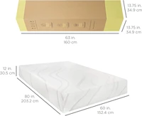 12-Inch Green Tea Charcoal Cooling Gel Memory Foam Mattress, Fiberglass-Free, 2-Layer Breathable Design, Medium Firm,Queen Size. 2