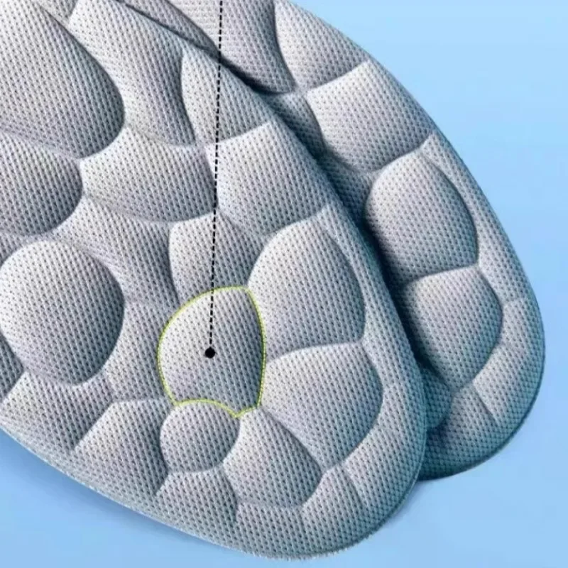 Stretch Cotton Massage Insole 5D Cloud Sensation Relieve Pain Shoe Pad Elastic Sweat Absorbing Insoles Breathable Shoe Cushion