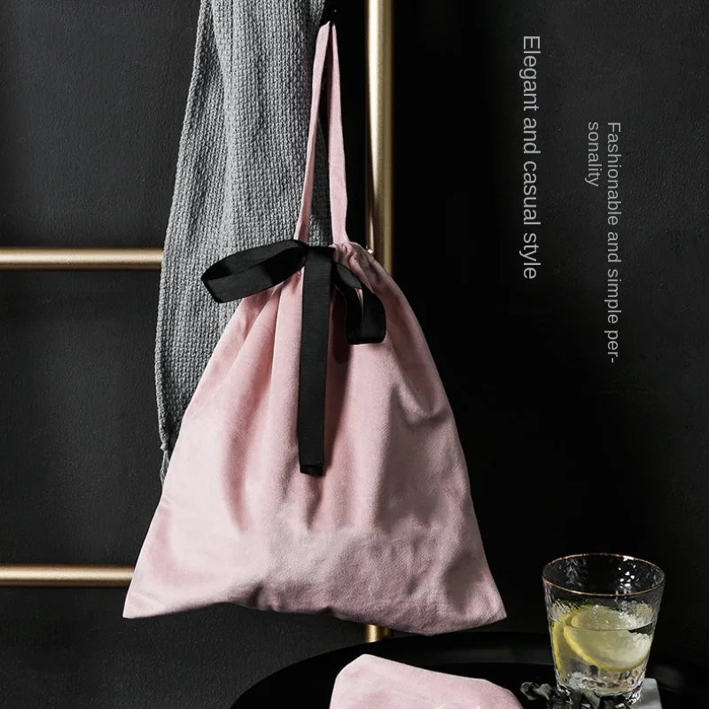 

Velvet jewelry flannelette bag lace pocket valante set of adult game toys microfiber drawstring storage bags Can eat bead thong