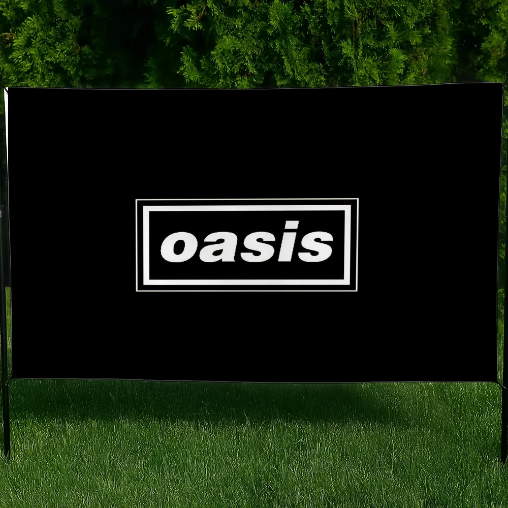Rock Oasis Singer Flag - Room, Dorm, and Party Decoration Banner