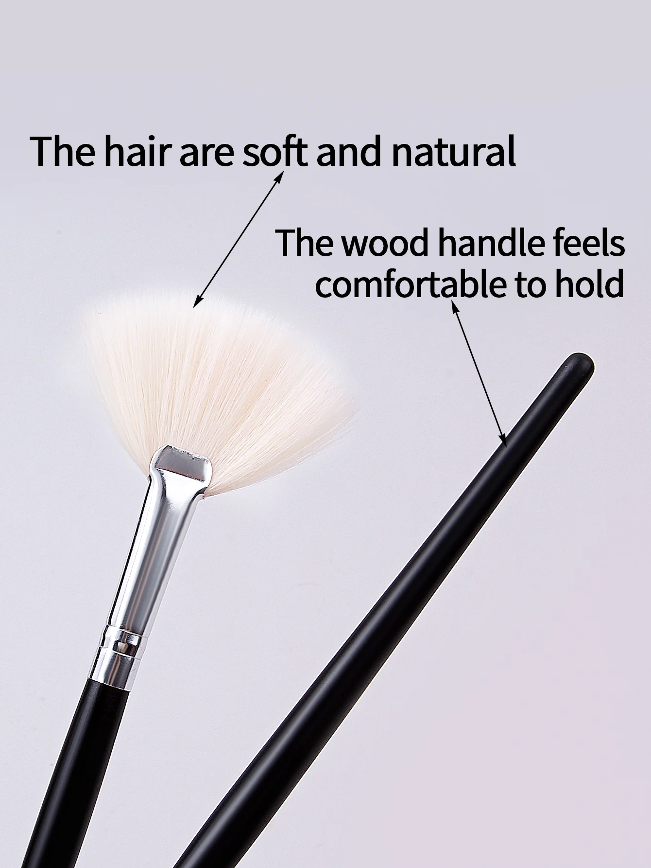 1PC High Grade Highlighter brush makeup accessories Cosmetics Fan Shape Makeup Brush highlighter makeup brush Powder Brush 4