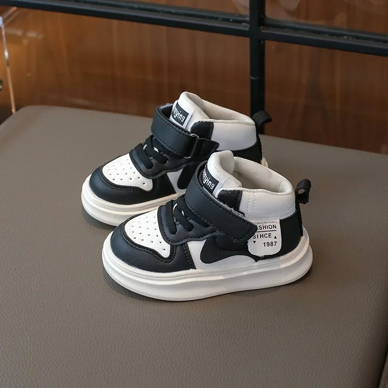 2024 Autumn Winter New Children Fashion Sneakers for Girls Boy Fashion Korean Style Soft Bottom Anti-slippey Baby Versatile Shoe