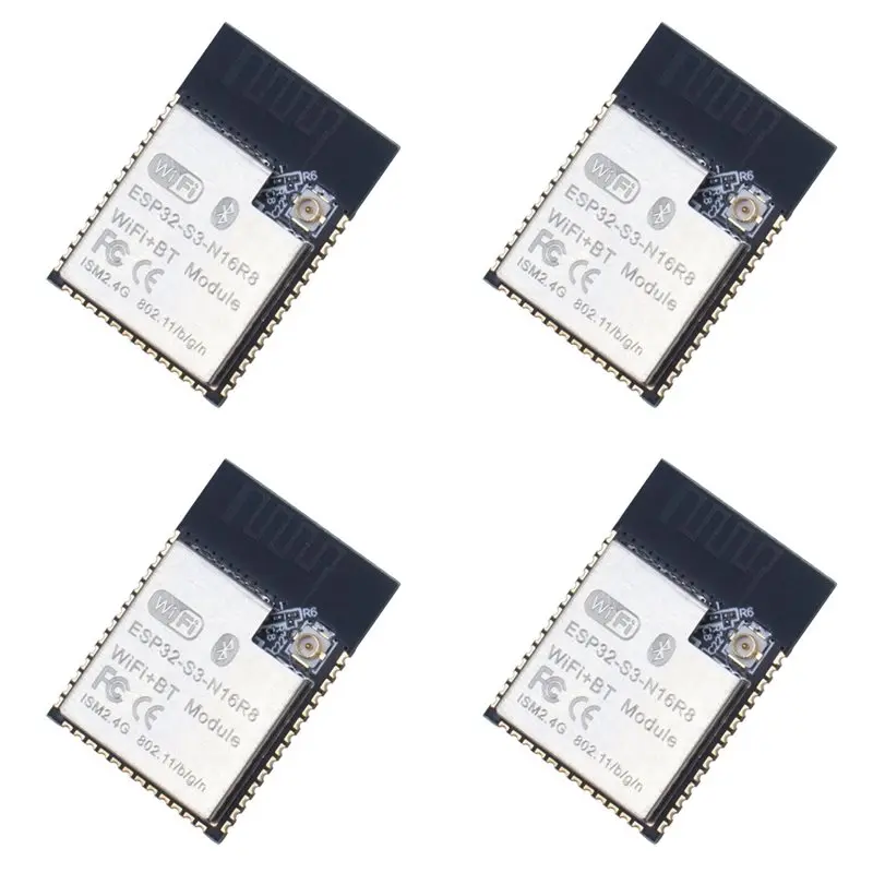 N93R 4X ESP32-S3-N16R8 무선 모듈 ESP32-S3-WROOM-1 이중 코어 Wifi+Bluetooth5.0 모듈 IoT 무선 애플리케이션용