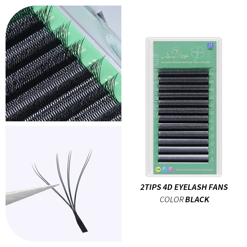 GlamLash Premium Faux Mink Volume Eyelash Extensions - Soft and Natural Finish