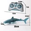 2.4G RC Simulation Shark Toys 4CH Waterproof Electric Remote Control Shark Boat Swimming Pool Bathroom Children Toy Gift 5