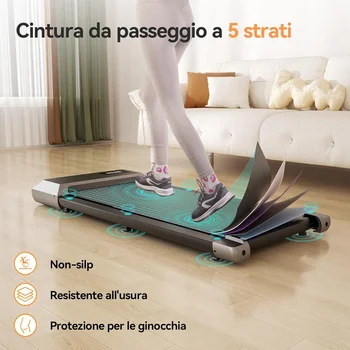 39.37inch Under Desk Treadmill 350lbs Portable Treadmills for Home/Office Walkingpad App/Remote Control LCD Screen Data Tracking 4