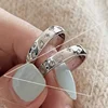 Bague Girlbible en argent sterling 925 pour femme, couple, minimaliste, faite à la main, rétro, avec pierre noire, bijoux de fête, cadeau, anti-allergie