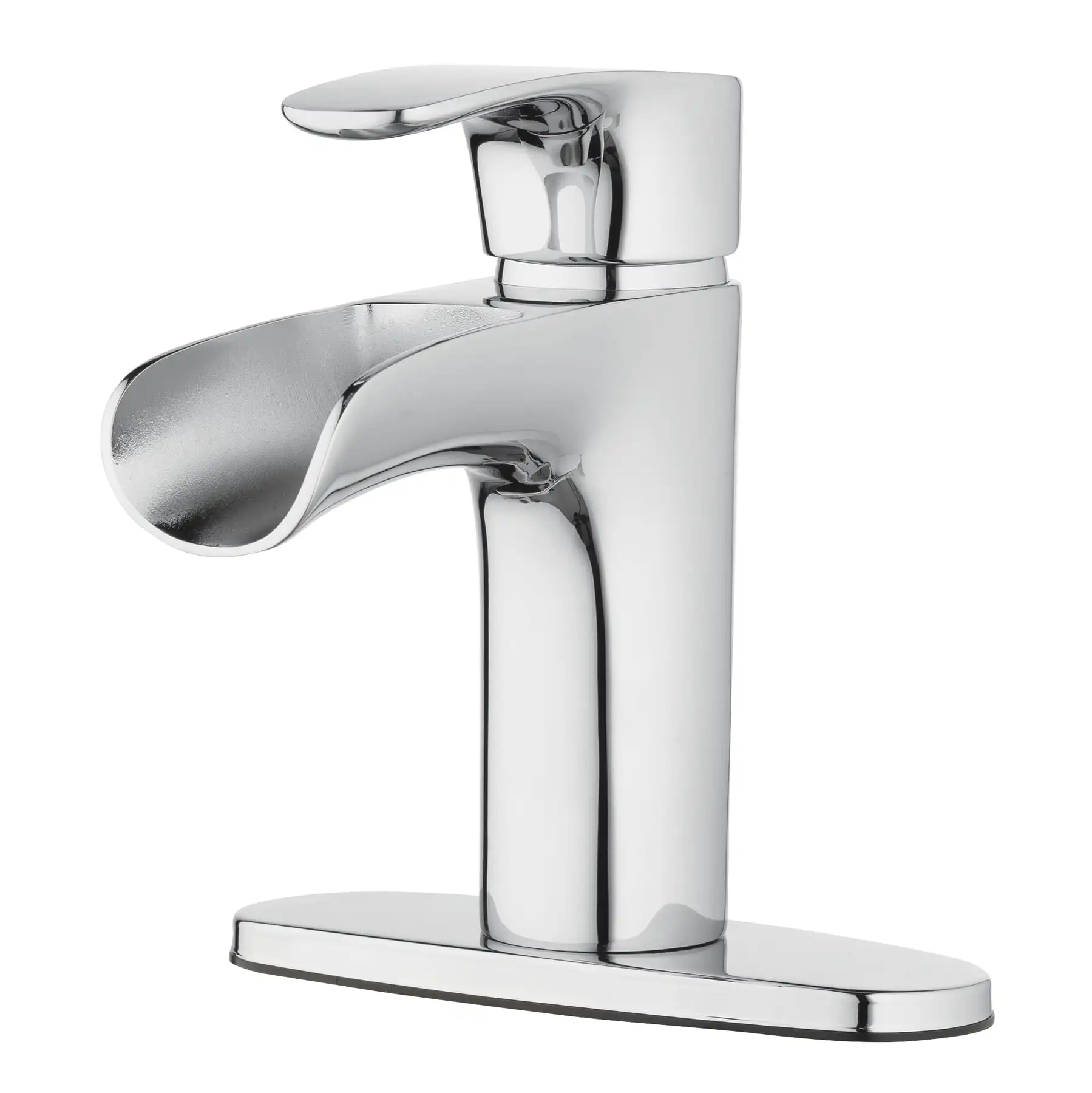 

Chrome Single Handle Waterfall Bathroom Faucet