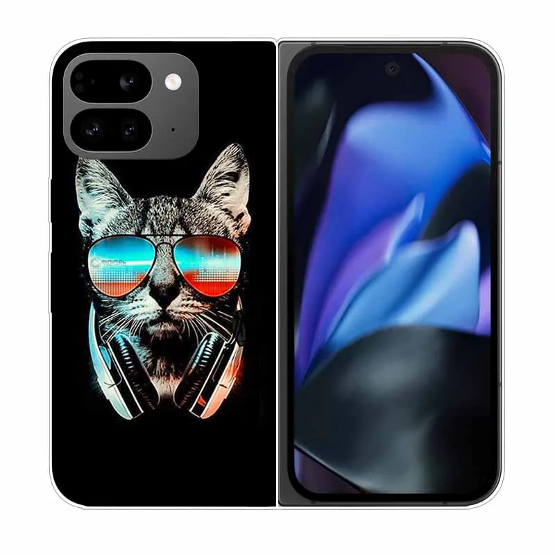 Clear Hard PC Back Cover with Cartoon Design