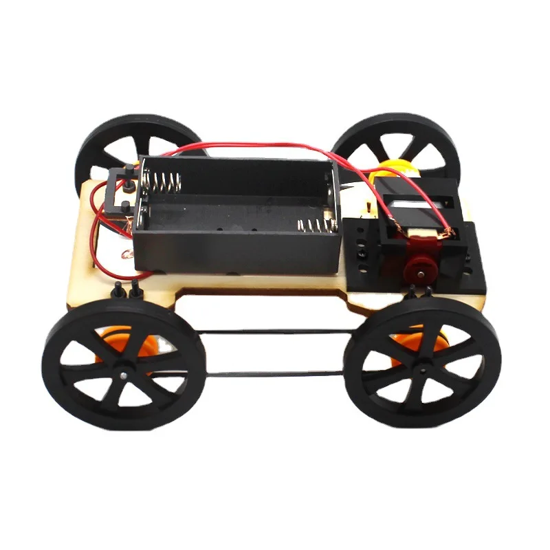 

DIY Four-wheel Drive Car Handmade Toys Science Physical Gizmo Kids Assembled Toy Creative Learning Toys Supplies