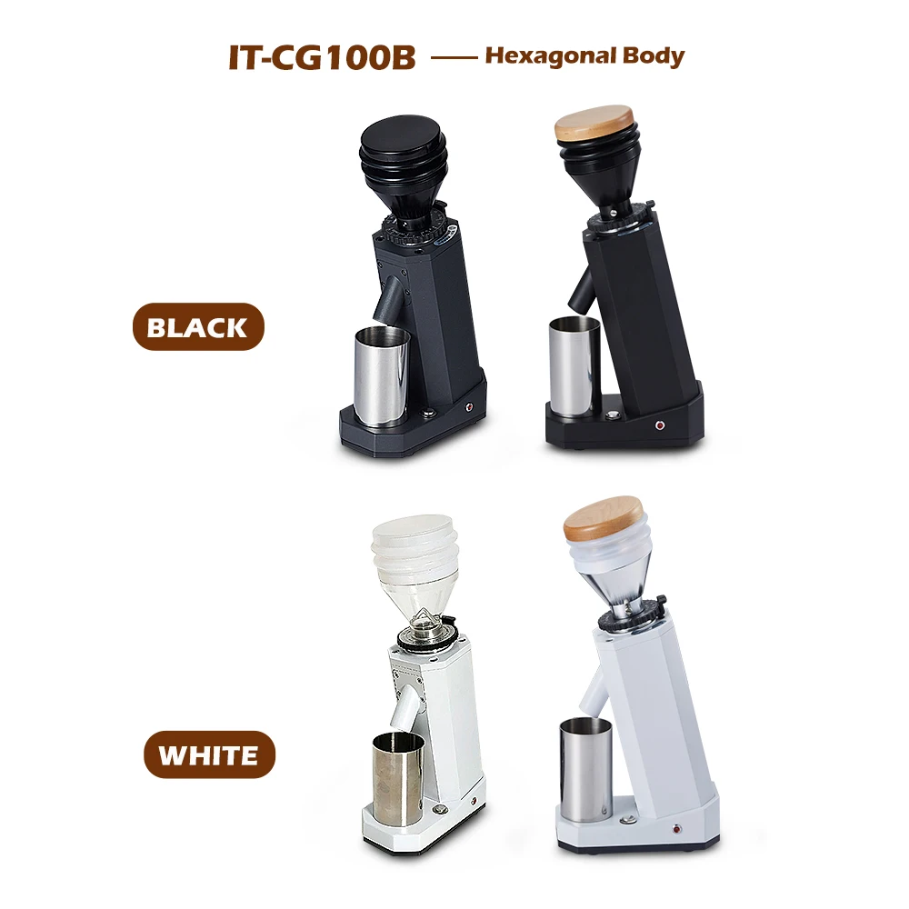 ITOP Electric Coffee Grinder Titanium Burr Metal Bean Hopper Exquisite Small Espresso Coffee Grinder Machin Espresso 110-220V 3