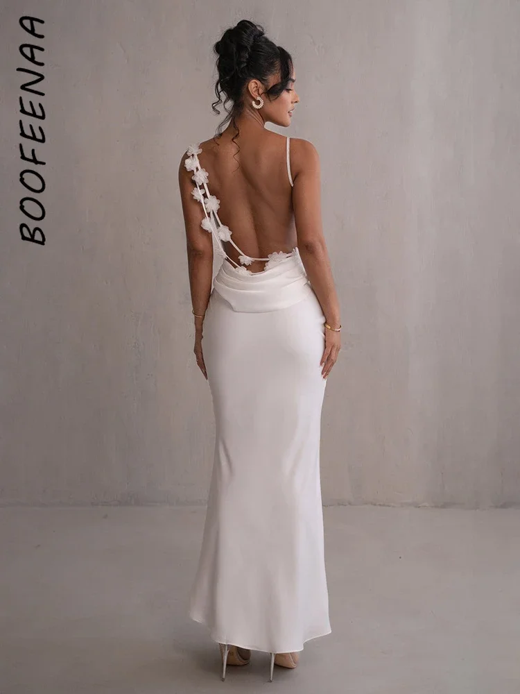sachin and babi light blue dress Women's Backless Tie Back Zipper Puff Sleeve Split Bridesmaid and Wedding  Guest Dress