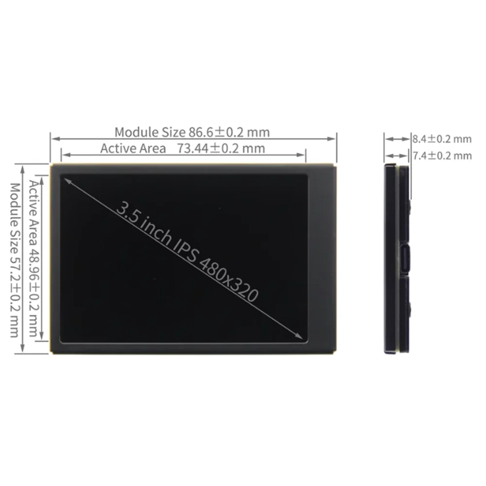 C 타입 모니터 보조 스크린 섀시, USB 직접 연결 모니터링 컴퓨터, 고화질 IPS 스크린, Aida64, 3.5 인치