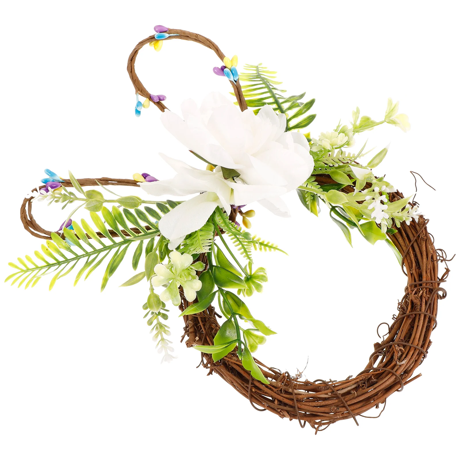 

Decor Easter Wreath Ornament Farmhouse Door Hanging Decoration Decorate Front Sign