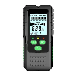 Advanced Wall Scanner Stud & Metal Detector with Backlit Display (Black)