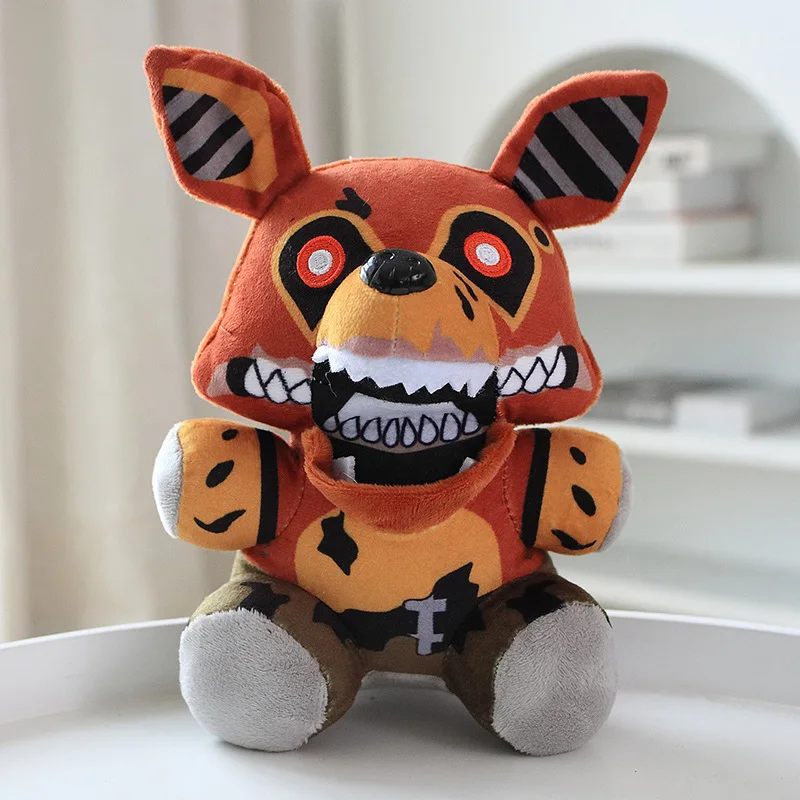 18m FNAF Plush Toy Freddy Bear Foxy Chica Clown Bonnie Animal Stuffed  Plushie Dolls Kawaii Christmas Birthday Gifts for Children - AliExpress