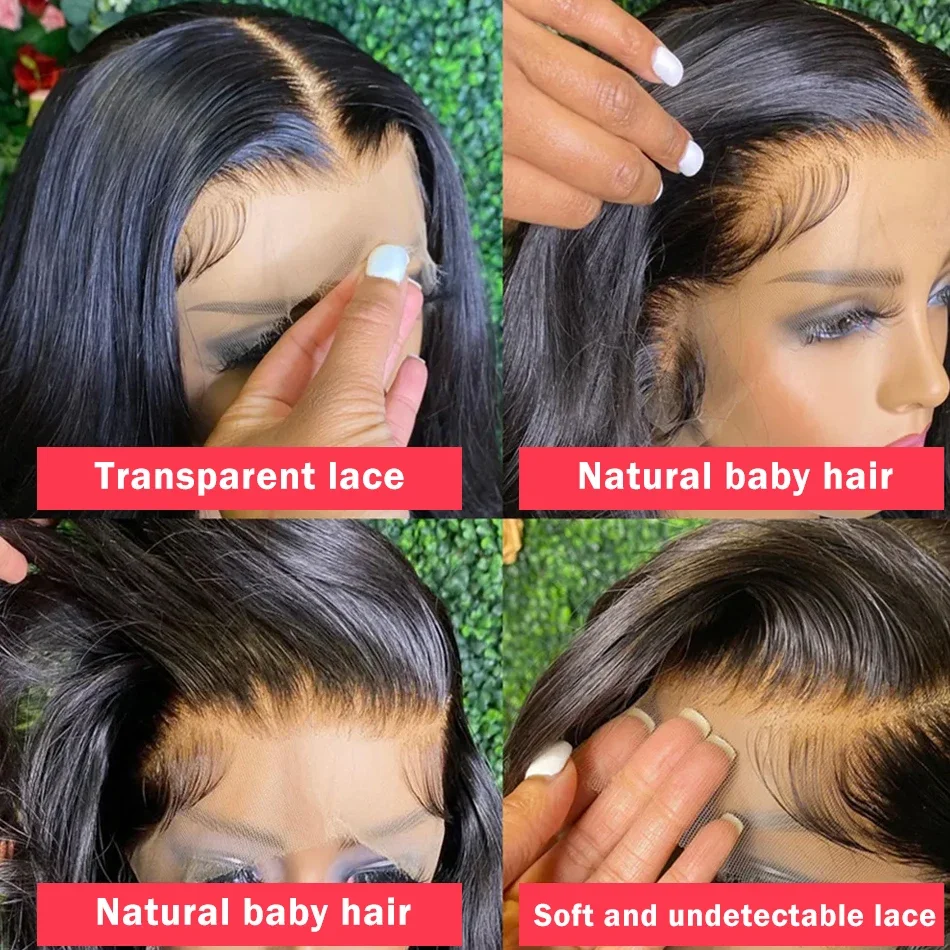 Body Wave Lace Front Human Hair Wigs 13X4 Lace Frontal For Black Women Brazilian Body Wave 4X4 Closure