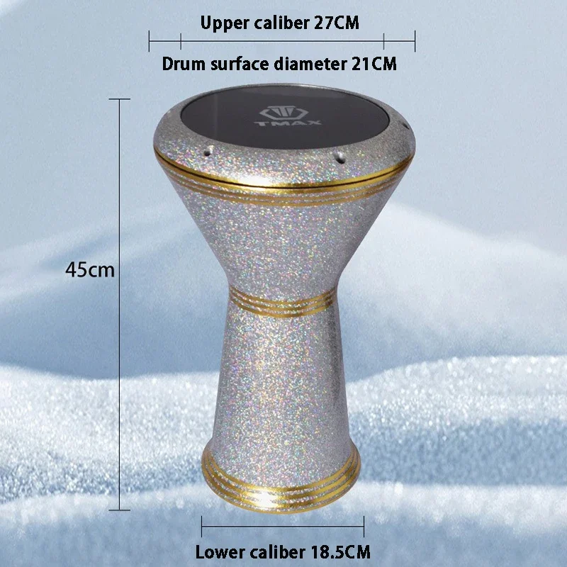 Aluminium Doumbek Professional Arabian Drum Djembe Belly Dance Handdrum Darbuka Handmade Accompaniment Instrument Percussion