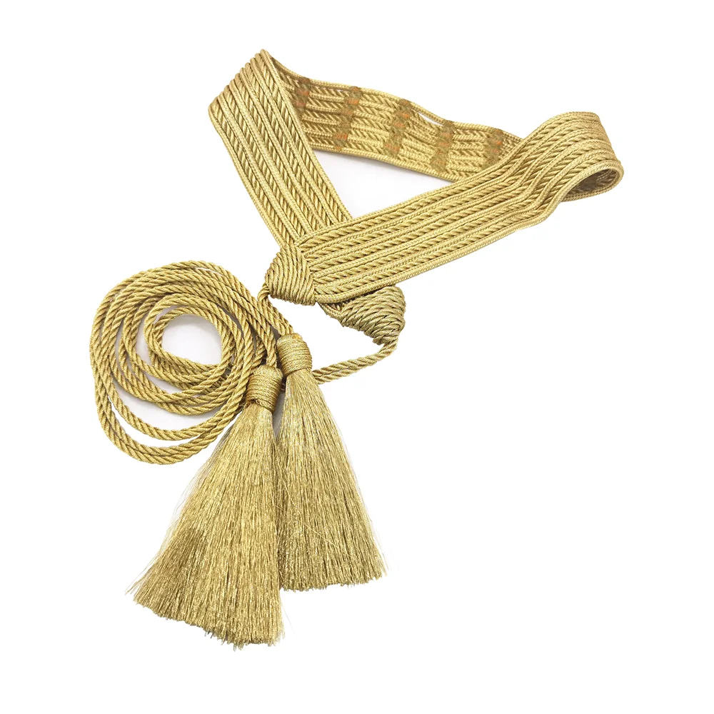 Belts Cord Women Waist Gold Tassel Belt Waist Band Waistband