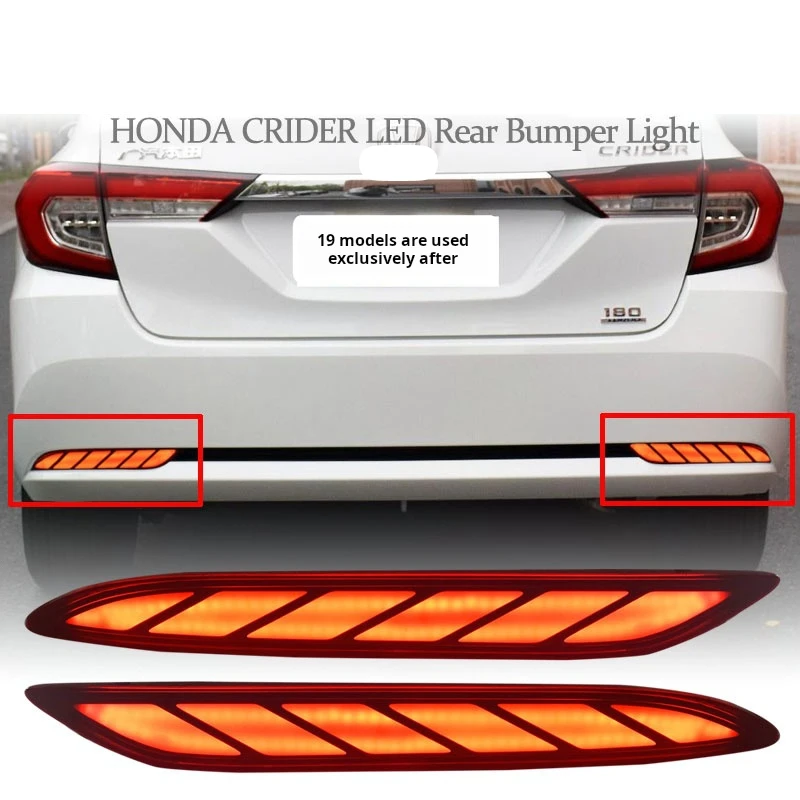 

Suitable For 19-21 Honda Lingpai Led Light Guide, Flowing Water, Rear Bumper Lights, Running Brakes, Flashing, Turning, And Fog