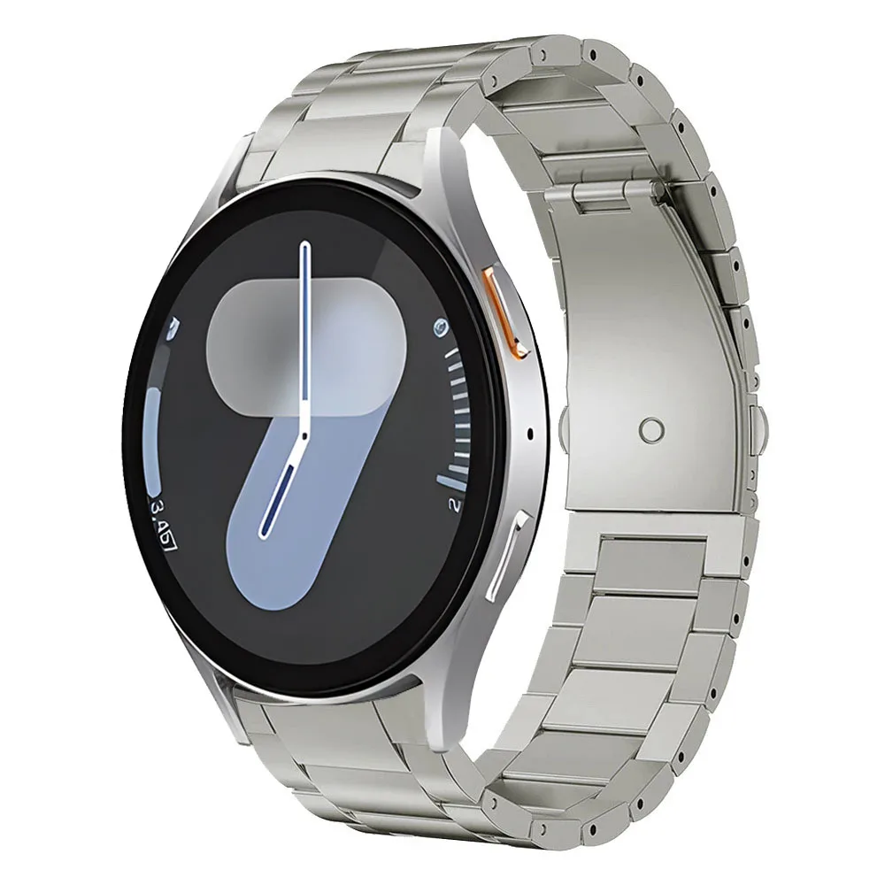 Sleek Stainless Steel Watch Band - No Gaps, 20mm Metal Bracelet