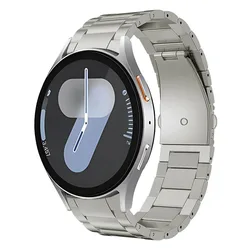 Sleek Stainless Steel Watch Band - No Gaps, 20mm Metal Bracelet - Watch 5 Pro 45mm (Titanium color)