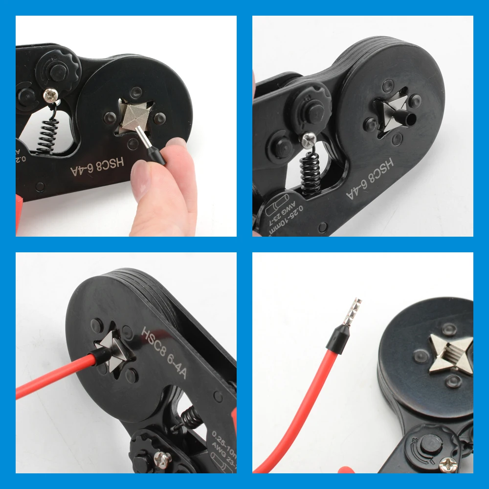 Tubular Terminal Crimping Tool Kit with Storage Box