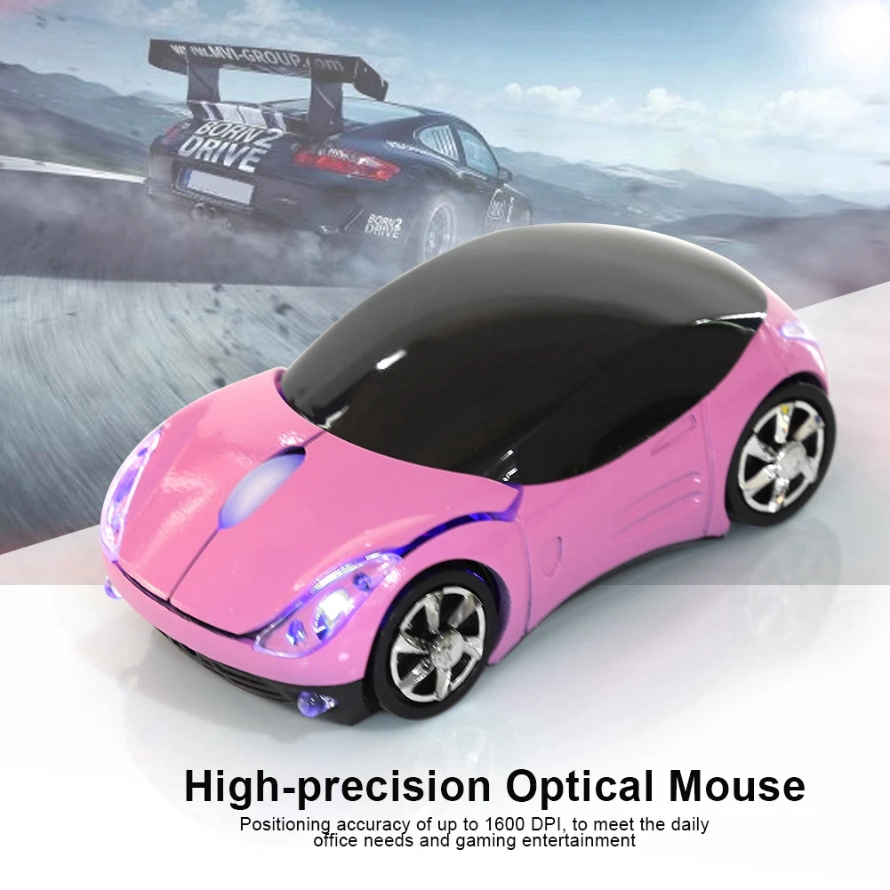 Wireless Mouse 2.4G Optical 1600DPI for Mac/ME/Windows PC/Tablet Gaming Office Portable