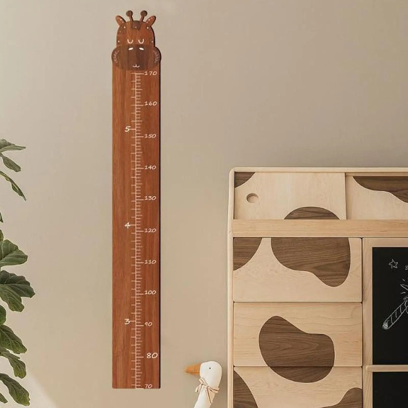 Height Measurement Measuring Ruler Wood Decoratins Wall Height Growth Chart Gauge Ruler for Kids Adult Baby Growing Photo Props