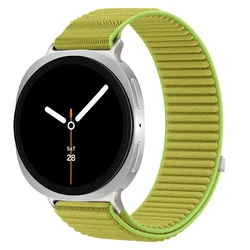 Enhanced Nylon Sport Strap for Smartwatches - Durable Watchband Bracelet Accessory (Field green)