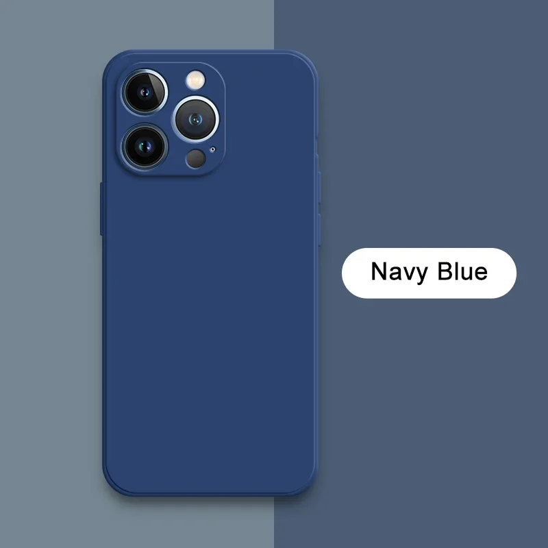 Original Square Liquid Silicone Phone Cases - Premium Durable Covers