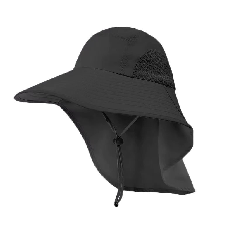 Sun Hats Mens UV Sun Protection Cap Safari Hike Cap with Neck Flap Fishing Hat