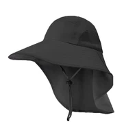 Mens UV Sun Protection Cap Safari Hike Cap with Neck Flap Fishing Hat 2