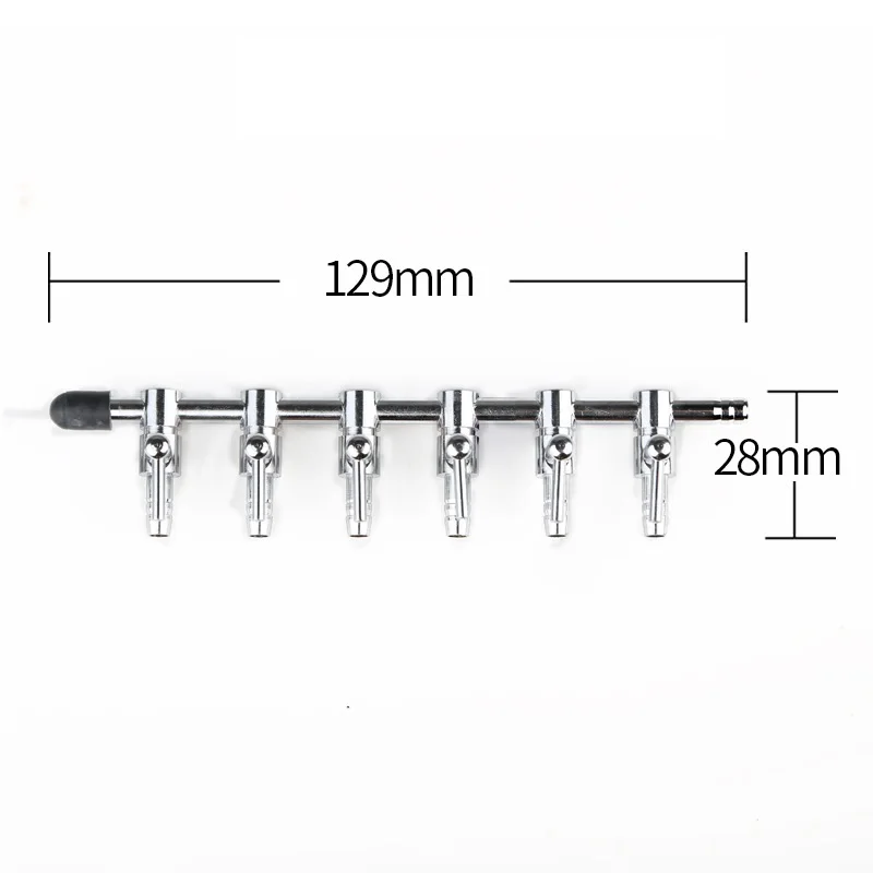1-8 Way Air Splitter Valve Aquarium Fish Tank Air Pump Flow Splitter Distributor Pump Valve Tap Lever Control Switch Valve 5