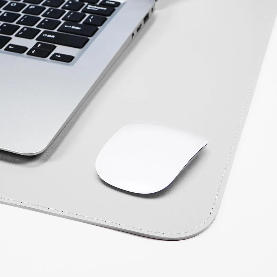 Large Leather Desk Protector Mat with Cork Base