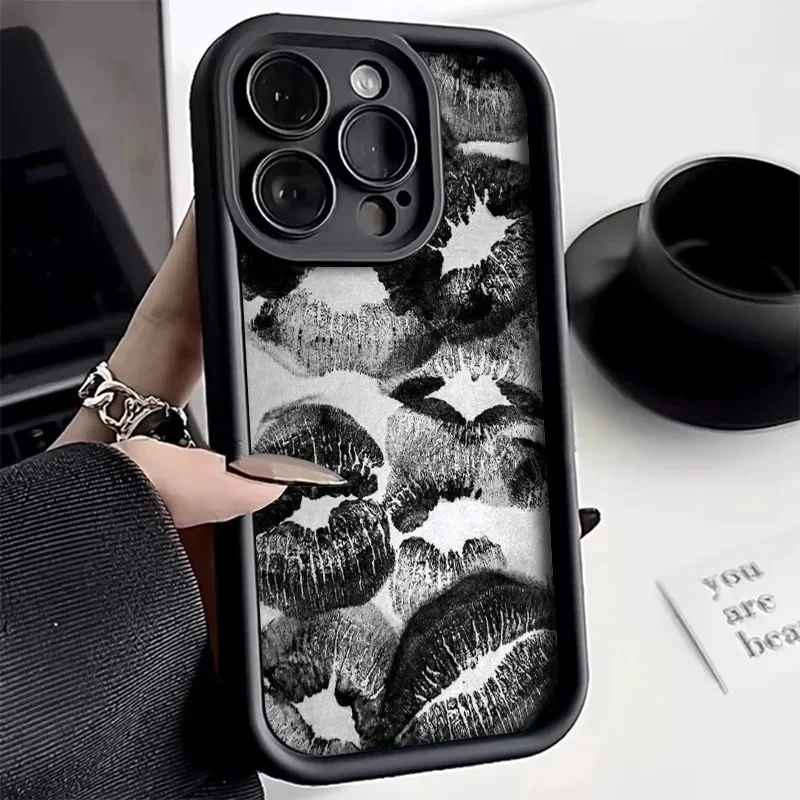 Lips Kiss Print Phone Case