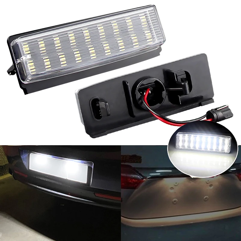 For Mazda Mx-5 Miata 2006-2015 For Fiat 124 Spider Abarth 2017-2019 Car Rear White Led License Plate Light Number Plate Lamp