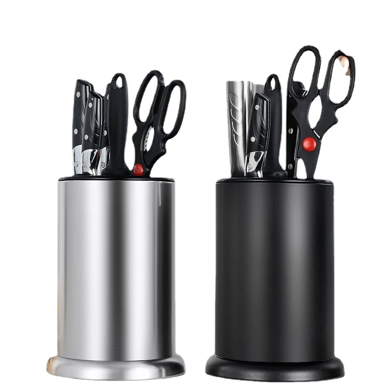 

Многофункциональный блок для ножей из нержавеющей стали с рулонной сумкой-кухонные аксессуары, блоки и рулонные сумки, стойка для хранения столовых приборов