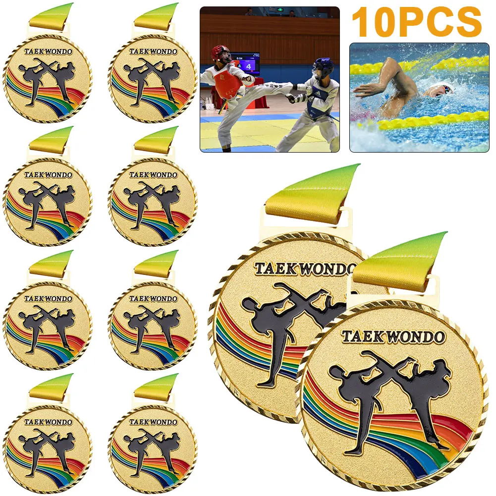 1/5/10PCS Taekwondo Winner Medals for Kids Adults Sports Gold Silver Bronze Medal High quality Zinc Alloy Tae kwon do Souvenirs