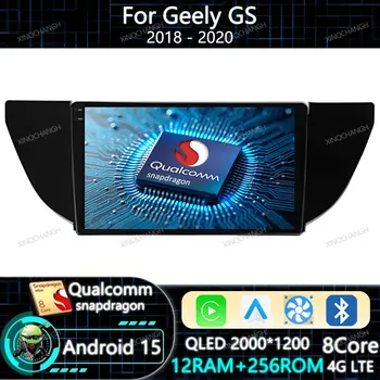 Android 15 Autoradio Carplay Auto Per Geely GS 2016 - 2020 Emgrand EC7 1 2018 - 2020 Lettore Video Multimediale Unità Principale Qualcomm